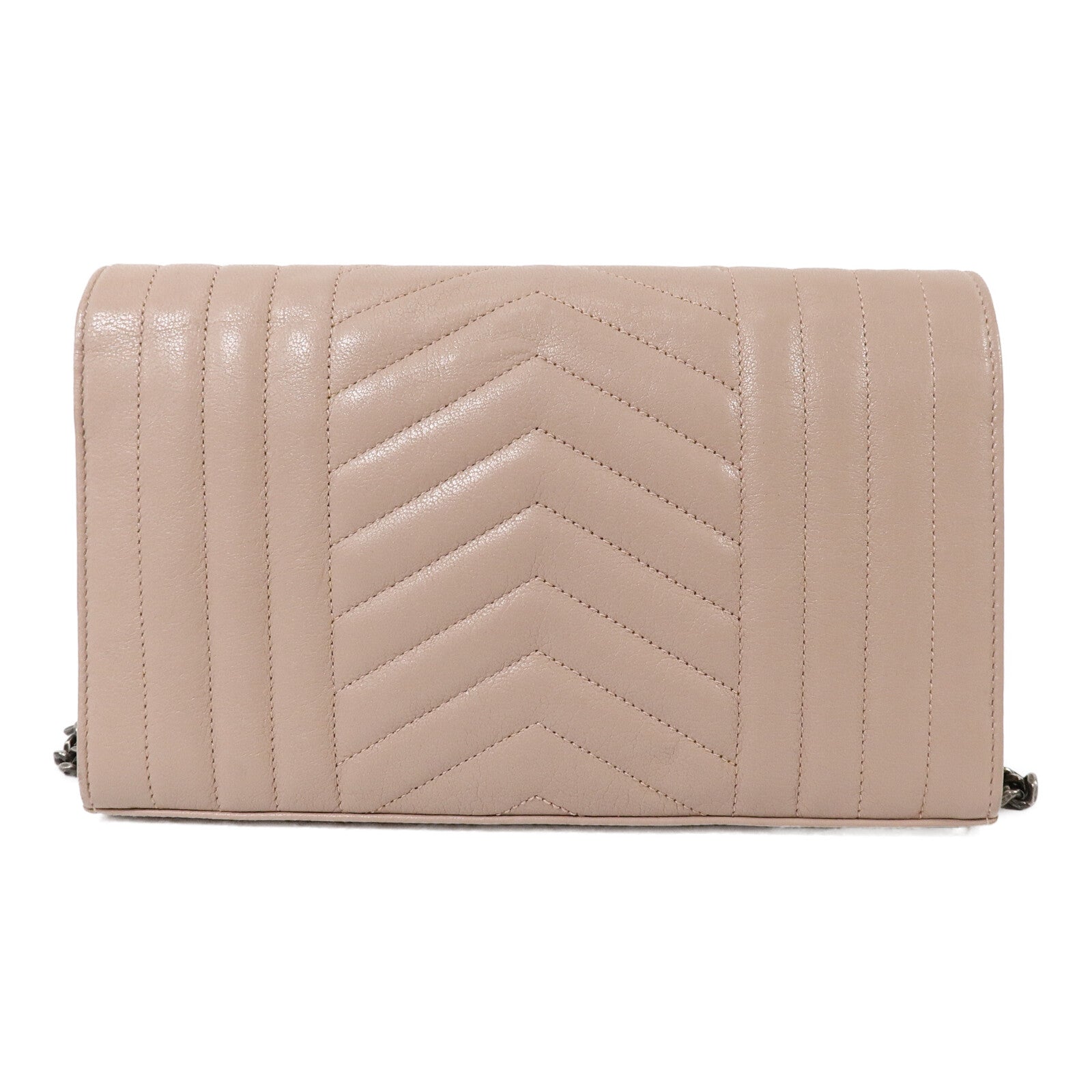 SAINT LAURENT 牛皮皮革Envelope WOC鏈帶肩背袋