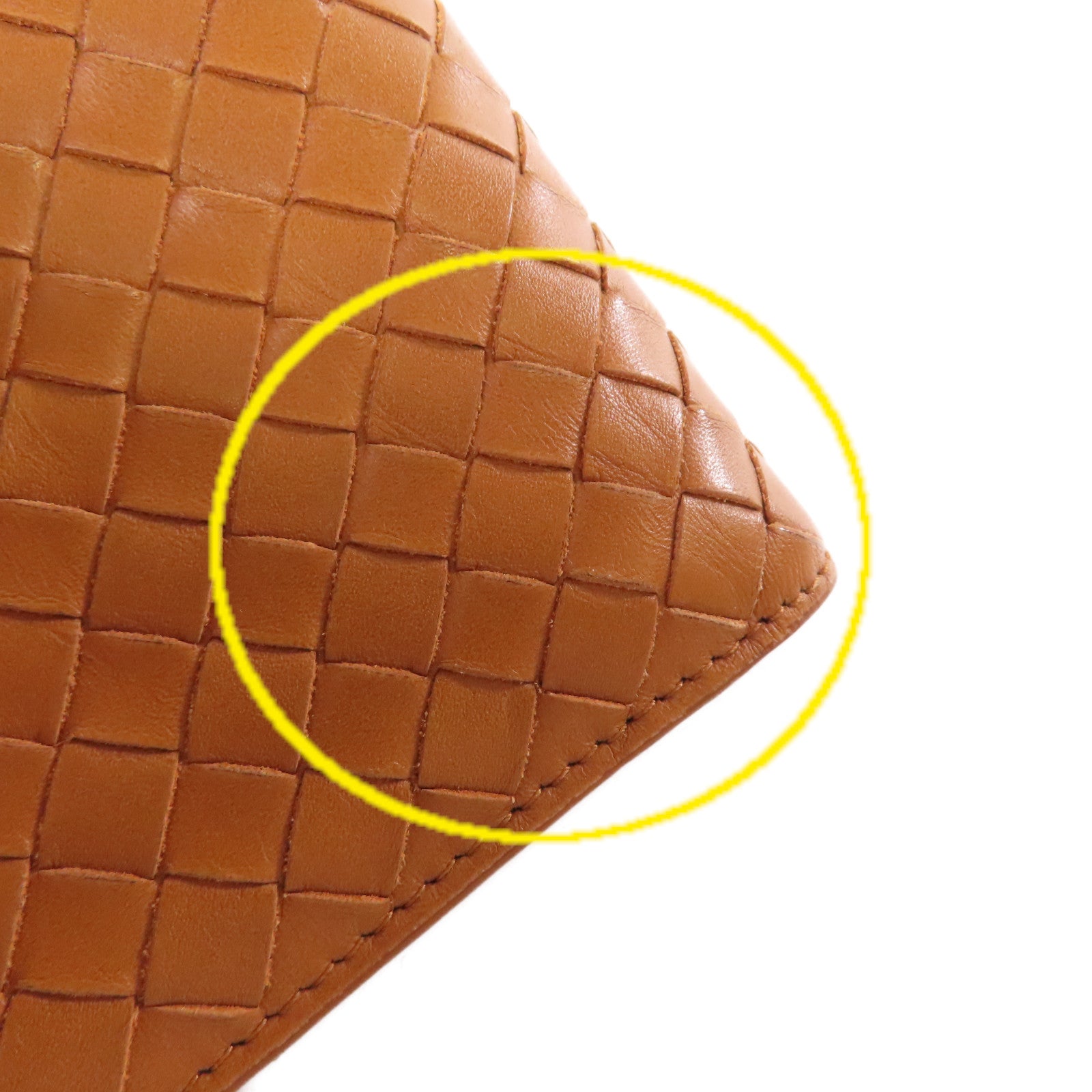 BOTTEGA VENETA 織紋皮革Short Wallet短錢包啡色