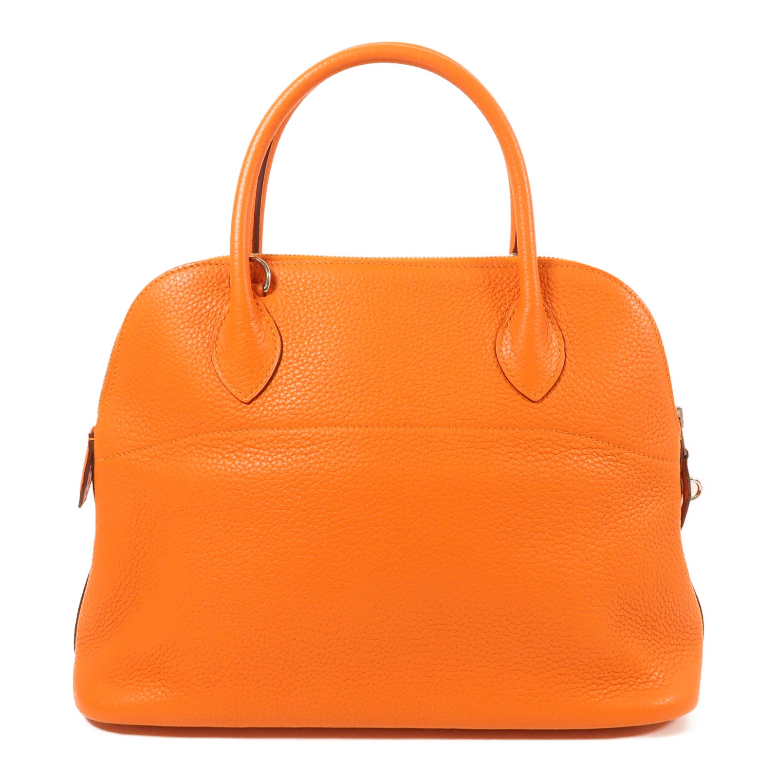 HERMES Clemence皮革Bolide 31銀扣手挽肩背兩用袋