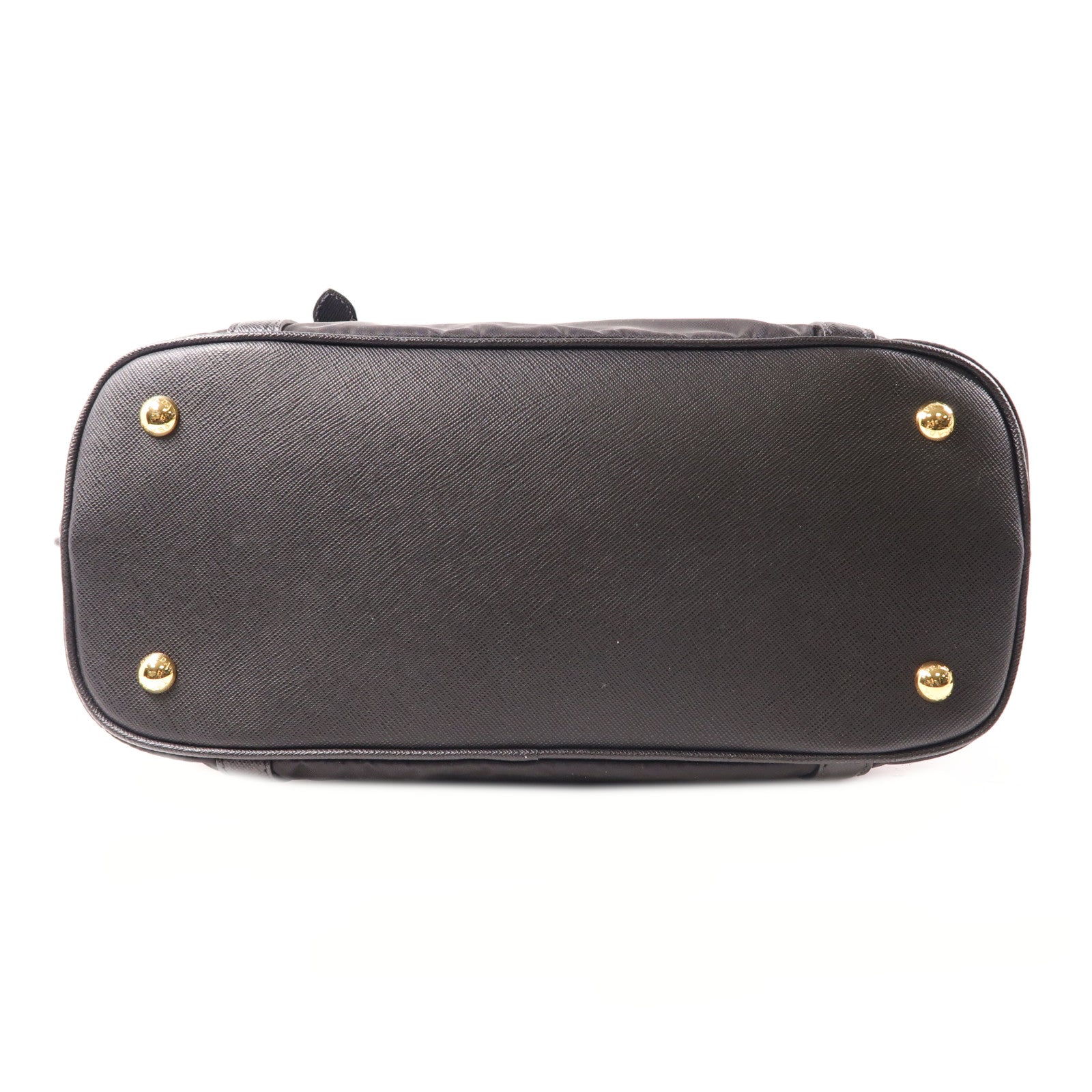 PRADA 尼龍2 Way Shoulder金扣手挽肩背兩用袋黑色