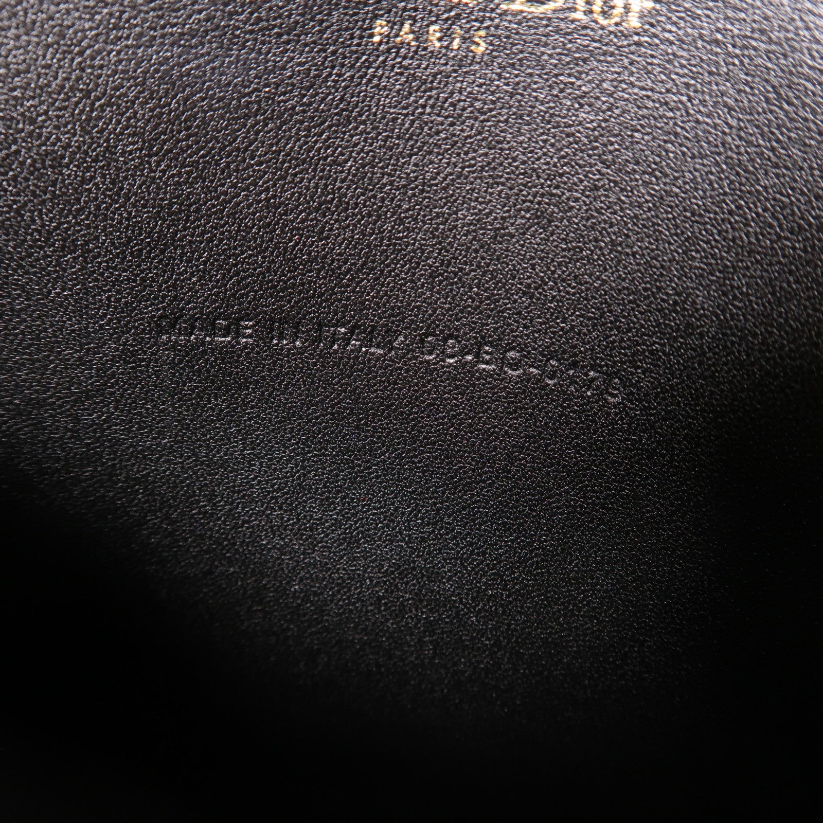 Dior 牛皮皮革Chain Shoulder金扣鏈帶肩背袋黑色