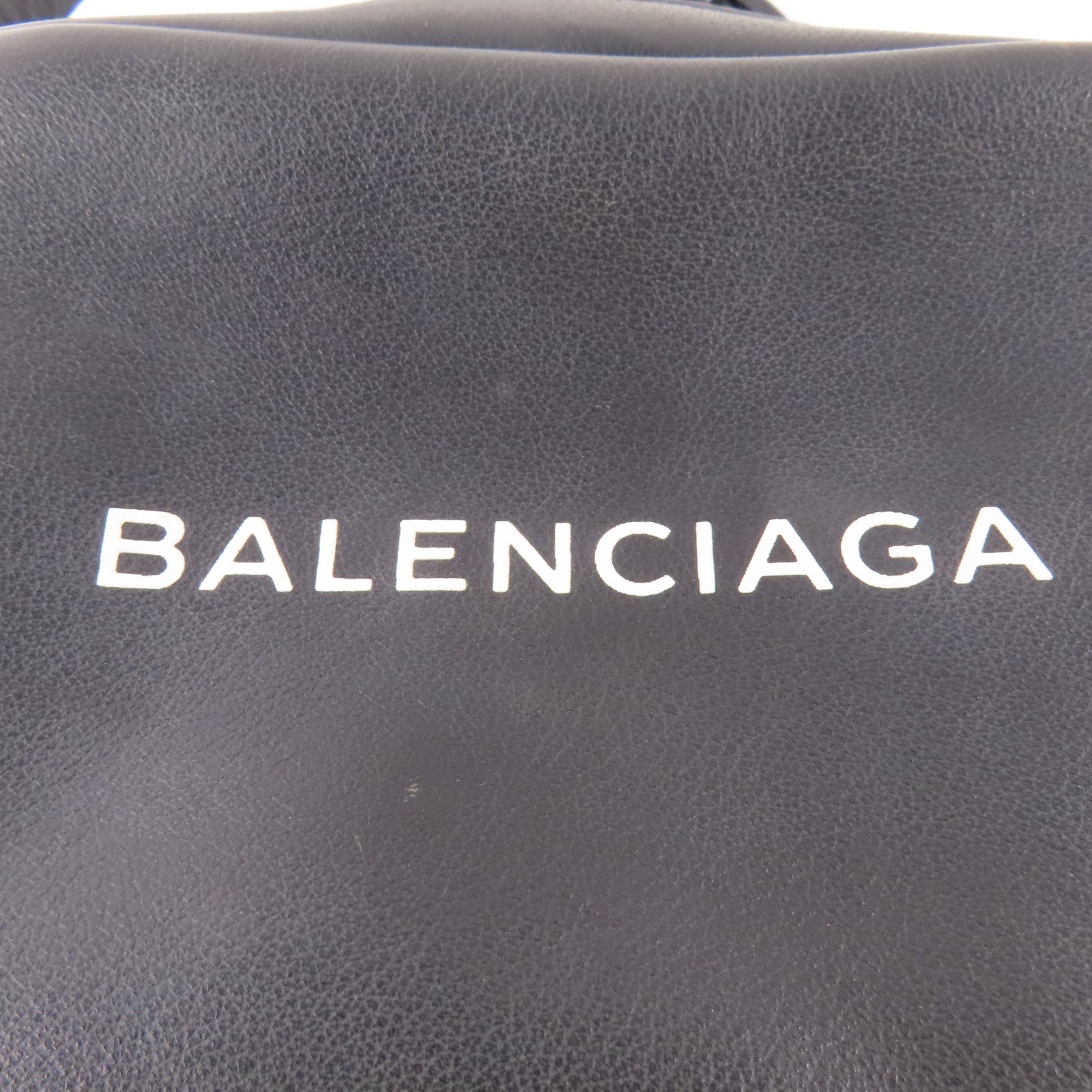BALENCIAGA SHW Everyday Camera Shoulder Bag 489809 Calfskin Leather Black