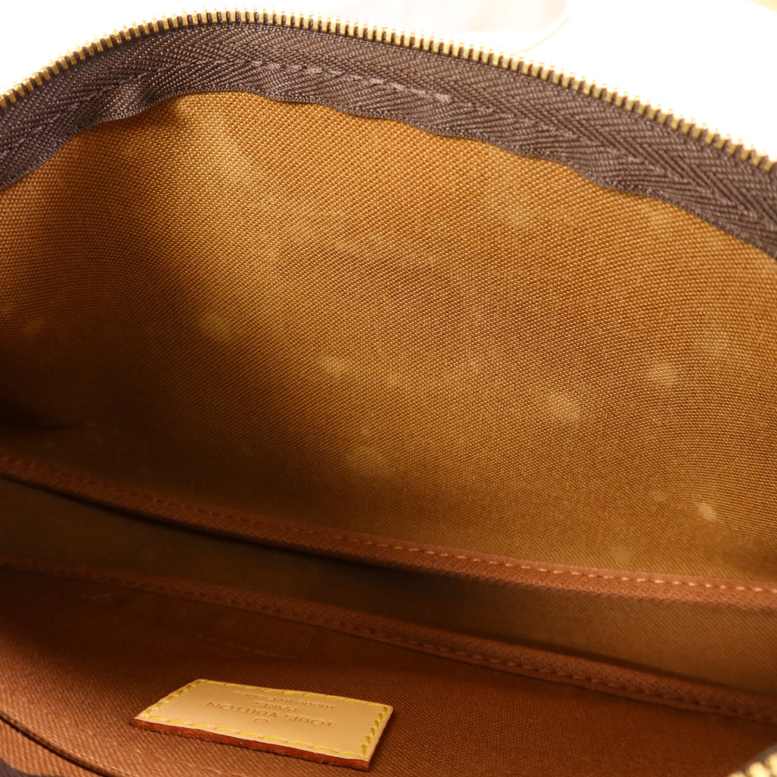 LOUIS VUITTON Monogram Multi Pochette Accessoires金扣手挽肩背兩用袋棕色