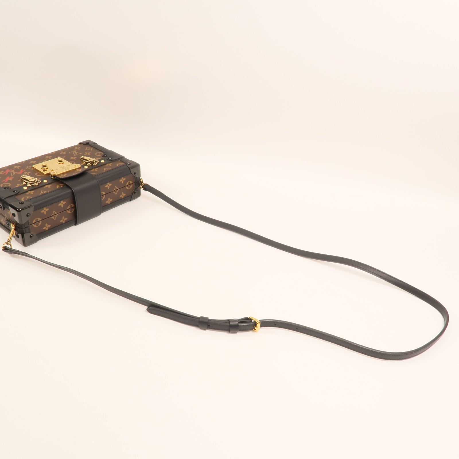 LOUIS VUITTON Monogram Petite Malle金扣肩背袋