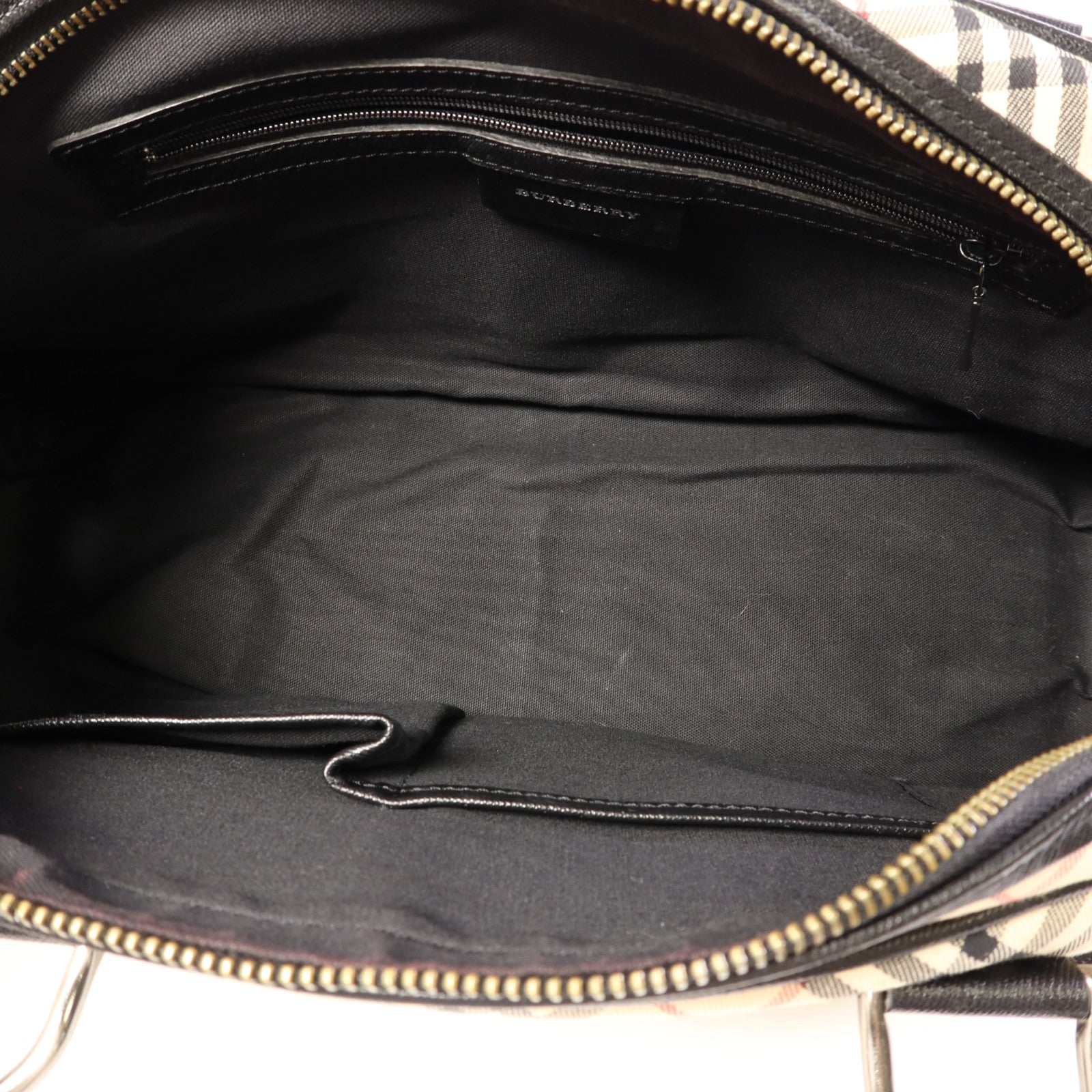 BURBERRY 帆布Shoulder Bag銀扣肩背袋
