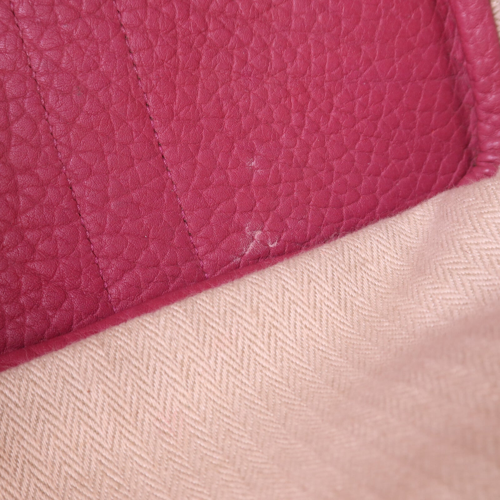 HERMES Negonda皮革Garden Party TPM銀扣手挽袋Tosco