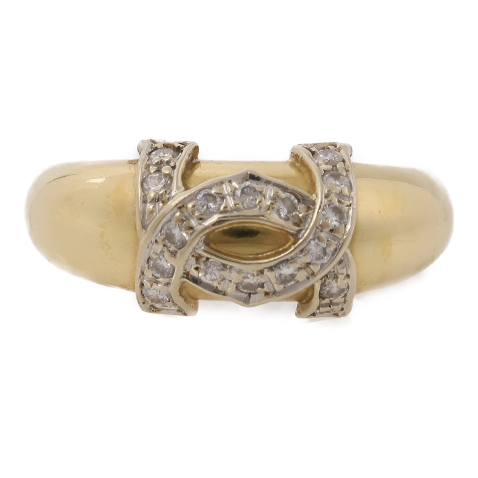 CARTIER 18K玫瑰金2C Diamond Ring鑽石戒指CARTIER#51 US#5.5