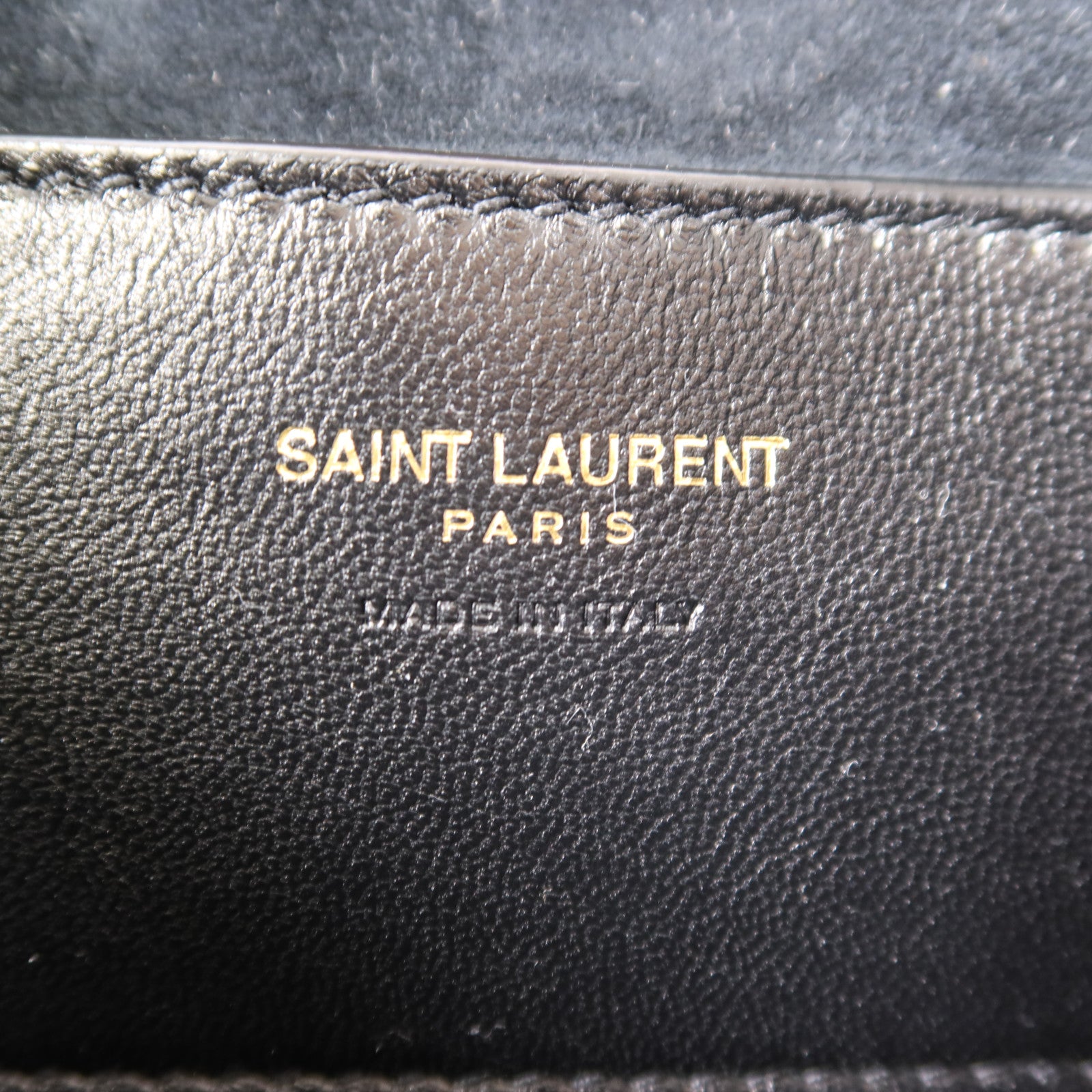 SAINT LAURENT 牛皮皮革Mini LE 5 A 7 In Smooth金扣手挽袋