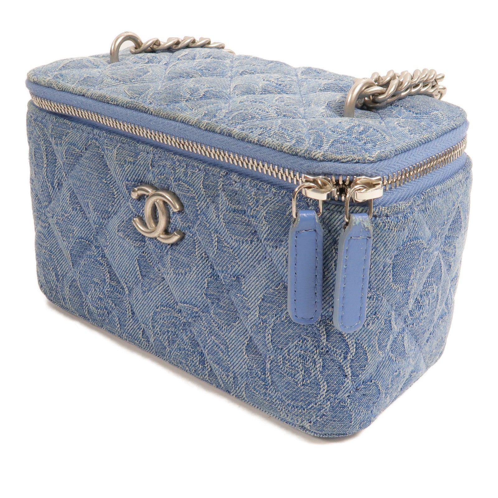 CHANEL Denim Sweetheart Crush Vanity Case肩背袋