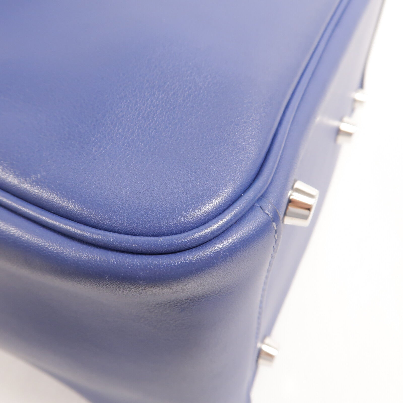 HERMES Swift皮革Lindy 26手挽肩背兩用袋Bleu Brighton