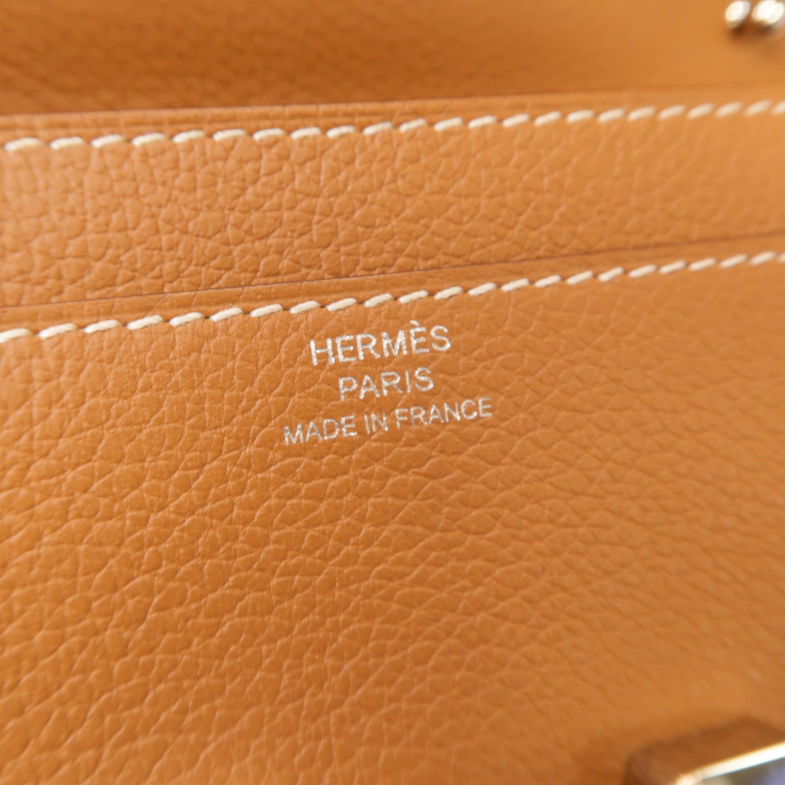 HERMES Evercolor皮革Constance To Go Shoulder Bag銀扣肩背袋經典駝色