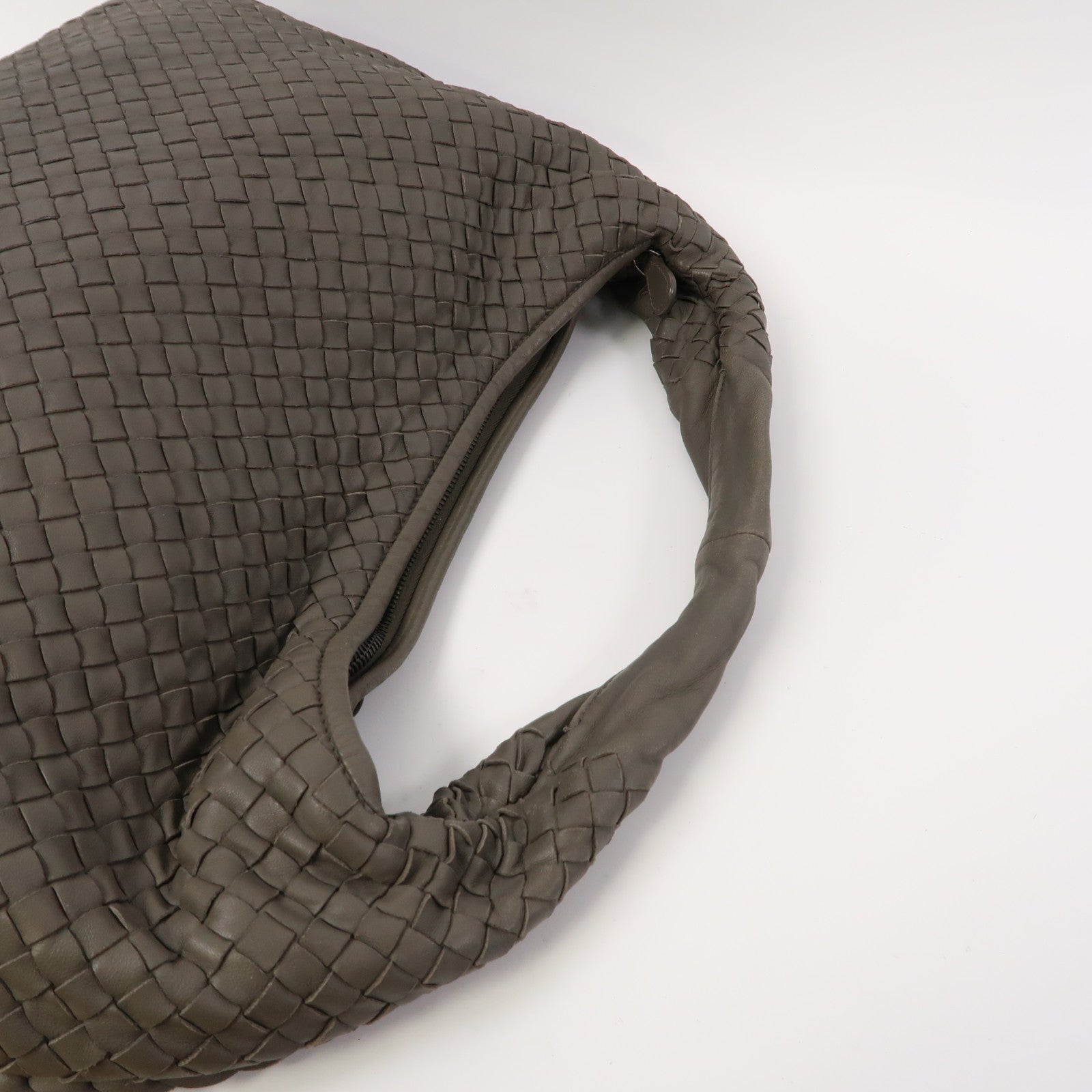 BOTTEGA VENETA 織紋牛皮皮革Shoulder Bag肩背袋綠色