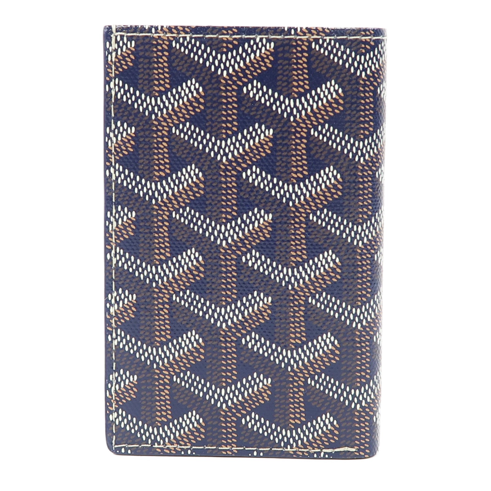 GOYARD 塗層帆布ST Pierre卡片套藍色