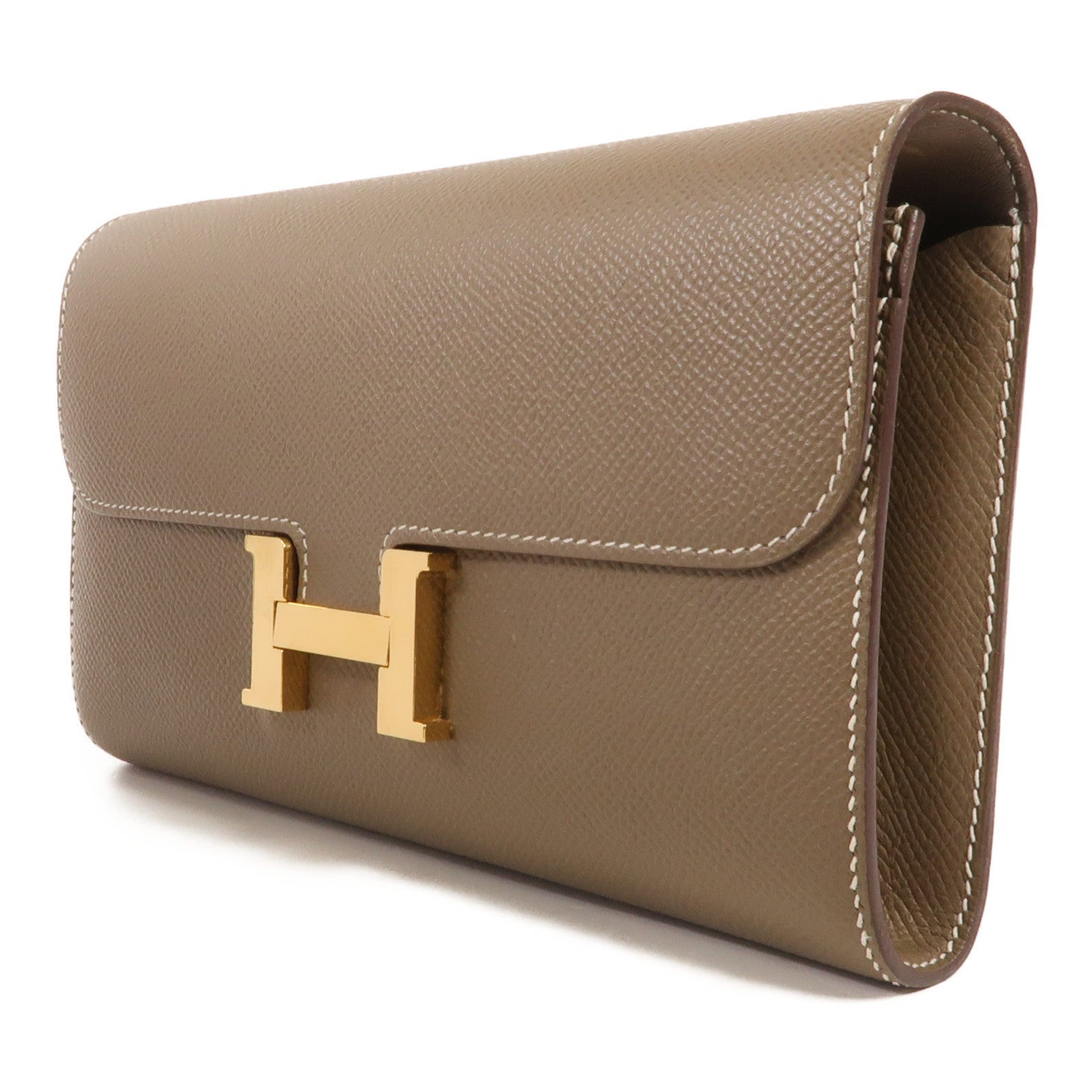 HERMES Epsom皮革Constance To Go金扣肩背袋Etoupe