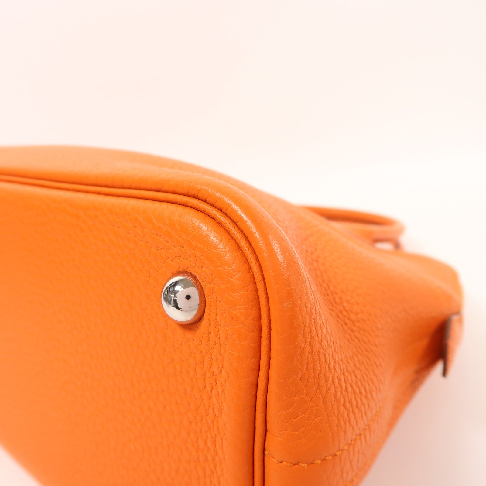 HERMES Clemence皮革Bolide 31銀扣手挽肩背兩用袋