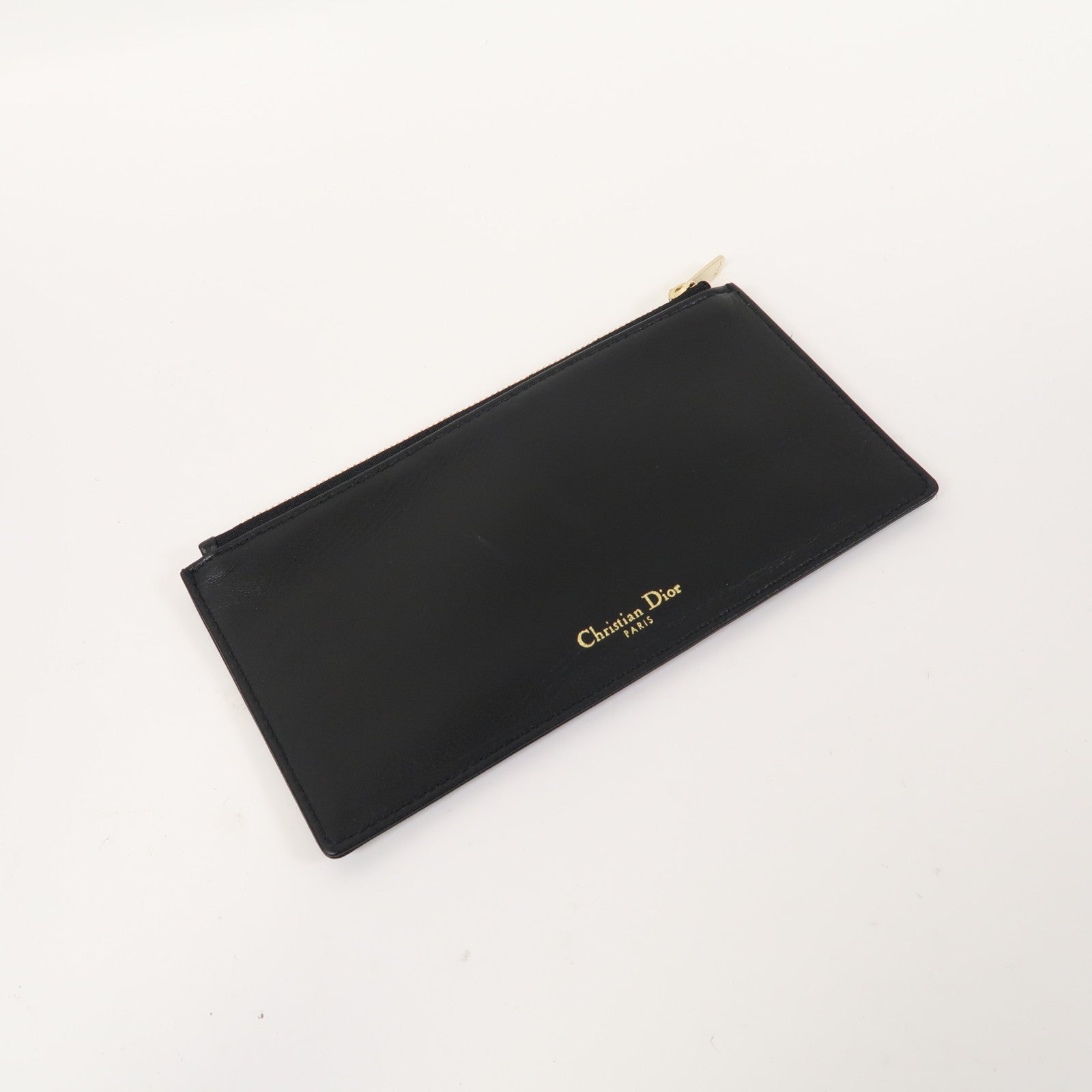 Dior 牛皮皮革Chain Shoulder金扣鏈帶肩背袋黑色