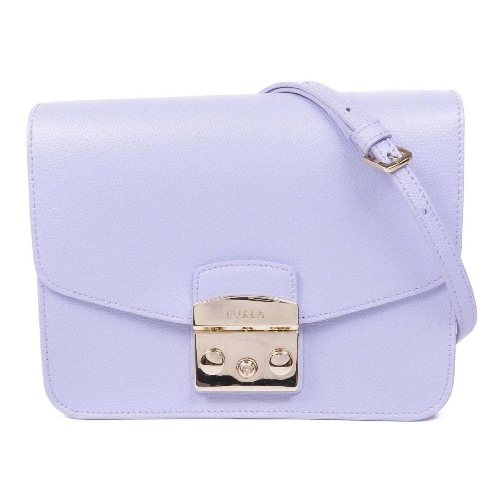 Furla 牛皮皮革Shoulder Bag金扣肩背袋