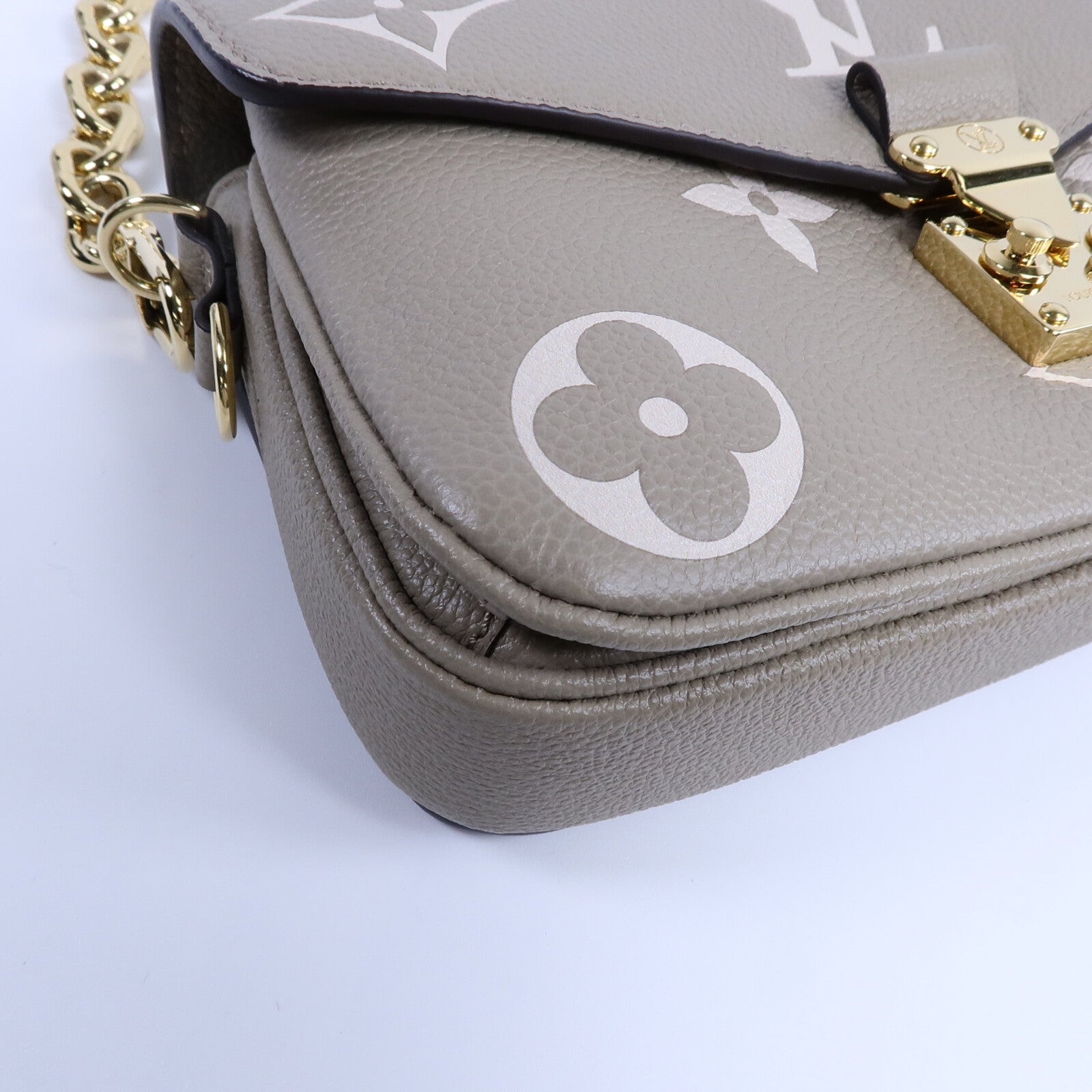 LOUIS VUITTON Monogram Empreinte Pochette Metis East West手挽肩背兩用袋