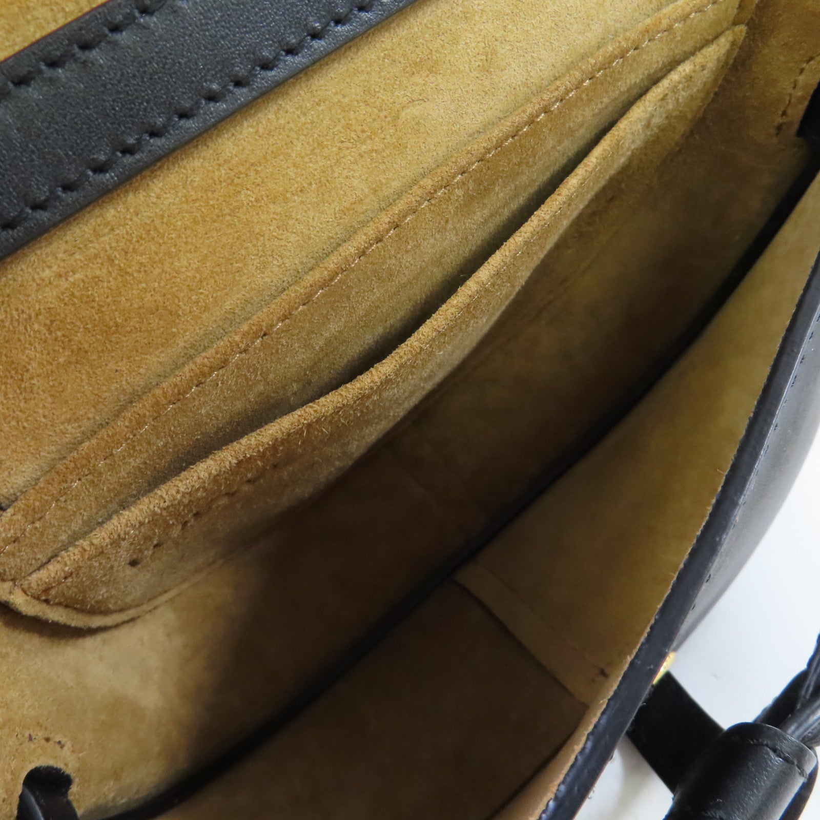LOEWE 【激減優惠】牛皮皮革Mini Gate Shoulder Bag銀扣肩背袋黑色