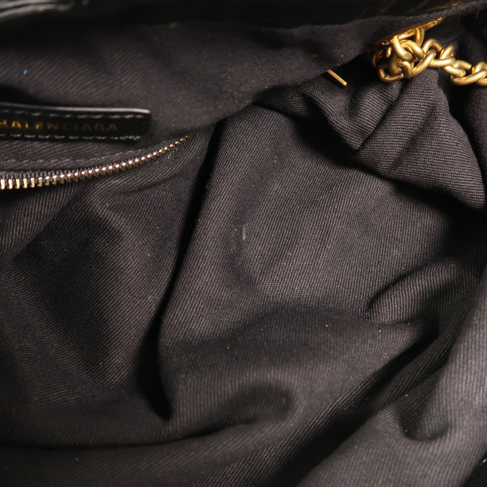 BALENCIAGA 【激減優惠】牛皮皮革Crush Medium金扣鏈帶肩背袋