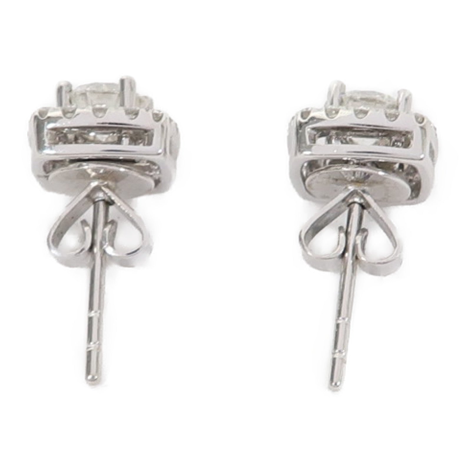 JEWELRY 18K白金Diamond 2.4g 0.31ct鑽石/0.30ct鑽石/0.142ct鑽石耳環