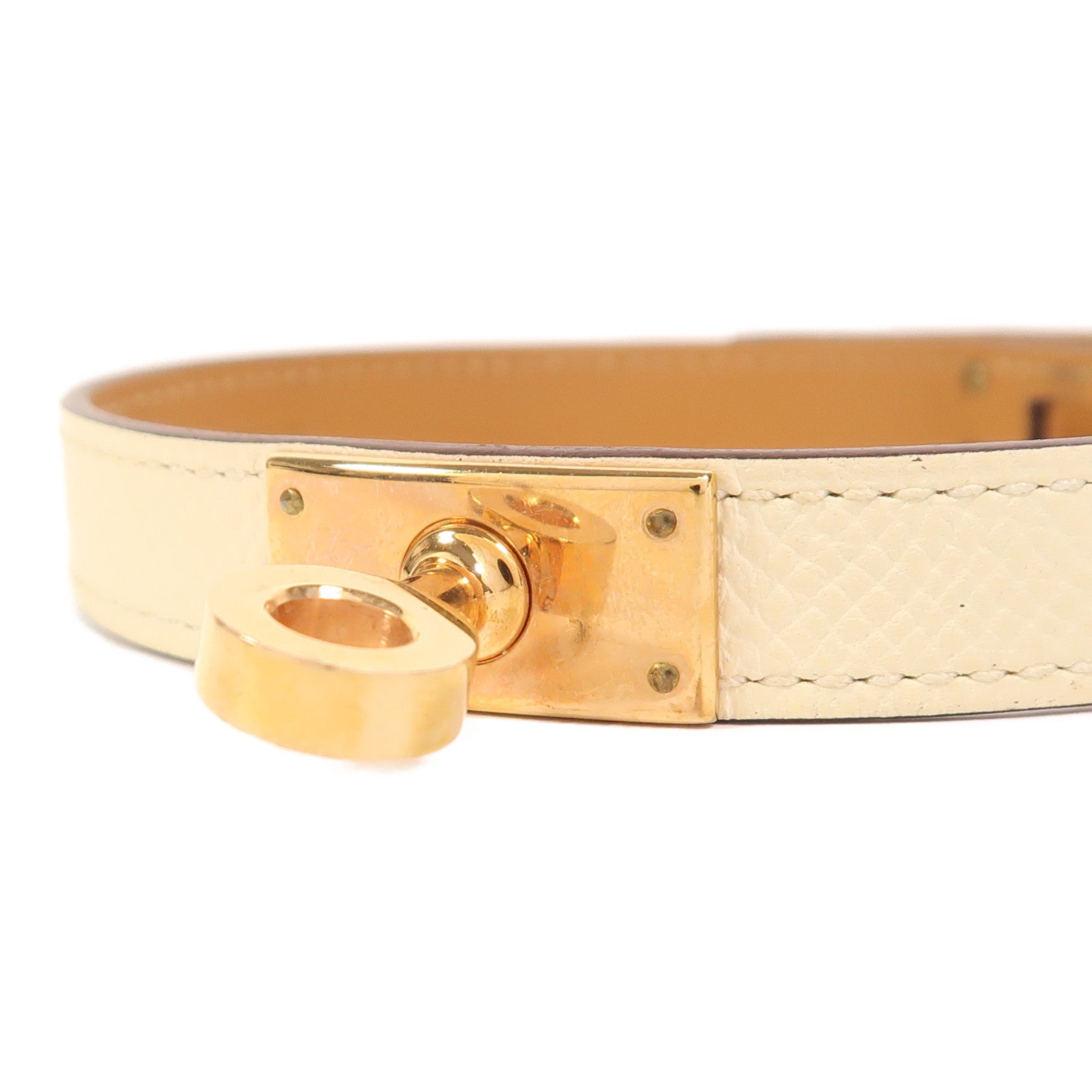 HERMES Epsom皮革Kelly Double Tour T1手鐲Nata