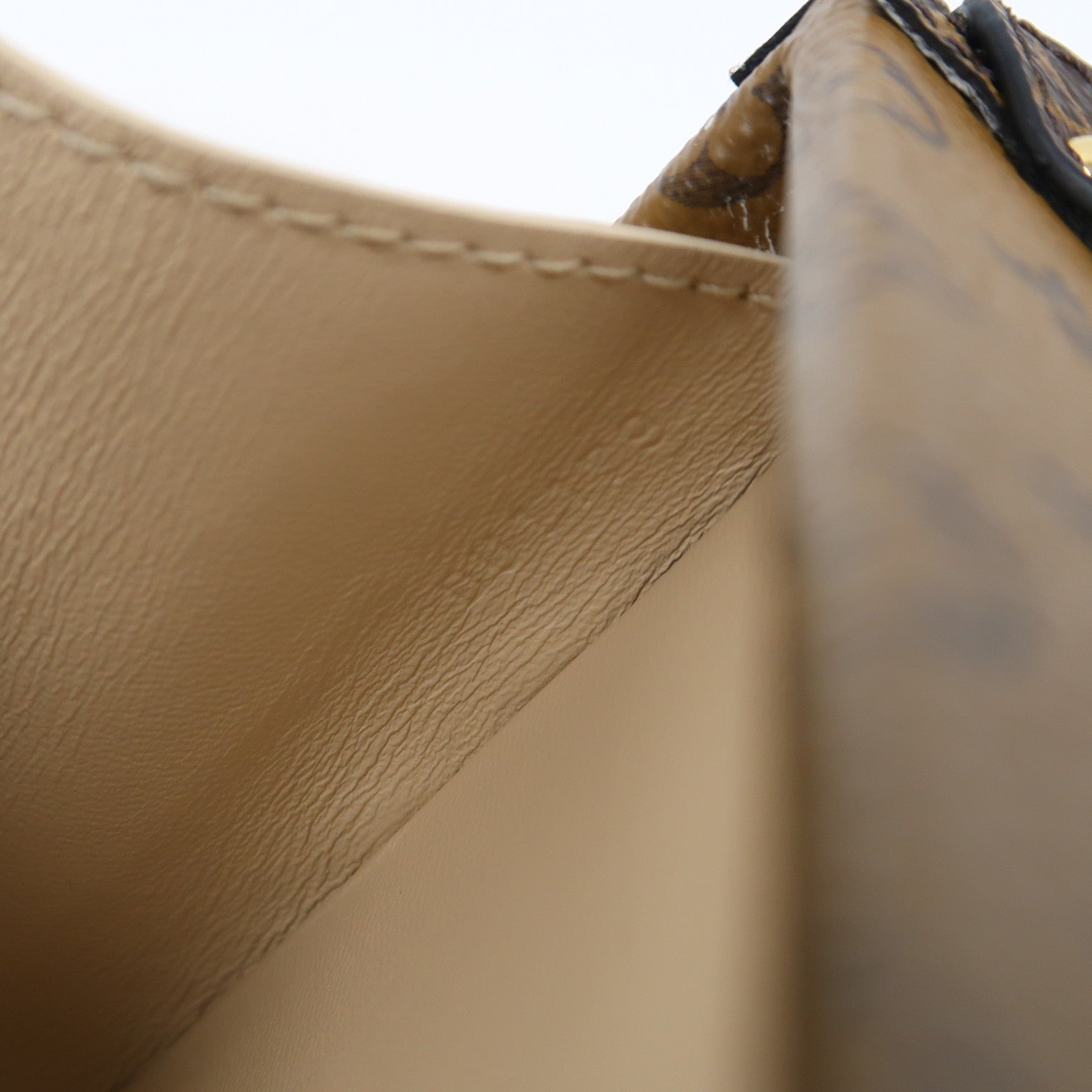 LOUIS VUITTON Monogram Reverse Petite Malle金扣肩背袋啡色