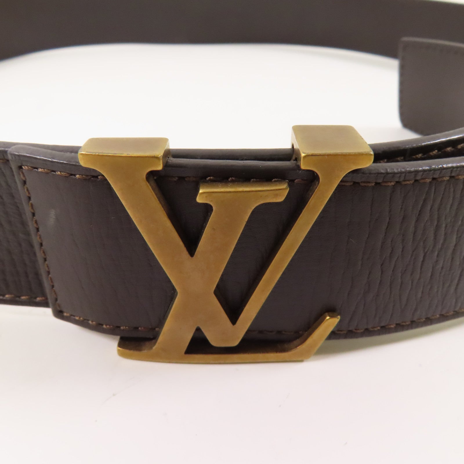 LOUIS VUITTON 牛皮皮革S.T. LV Initials皮帶