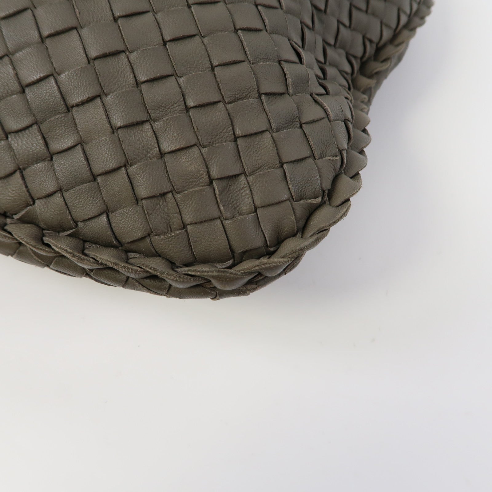 BOTTEGA VENETA 織紋牛皮皮革Shoulder Bag肩背袋綠色