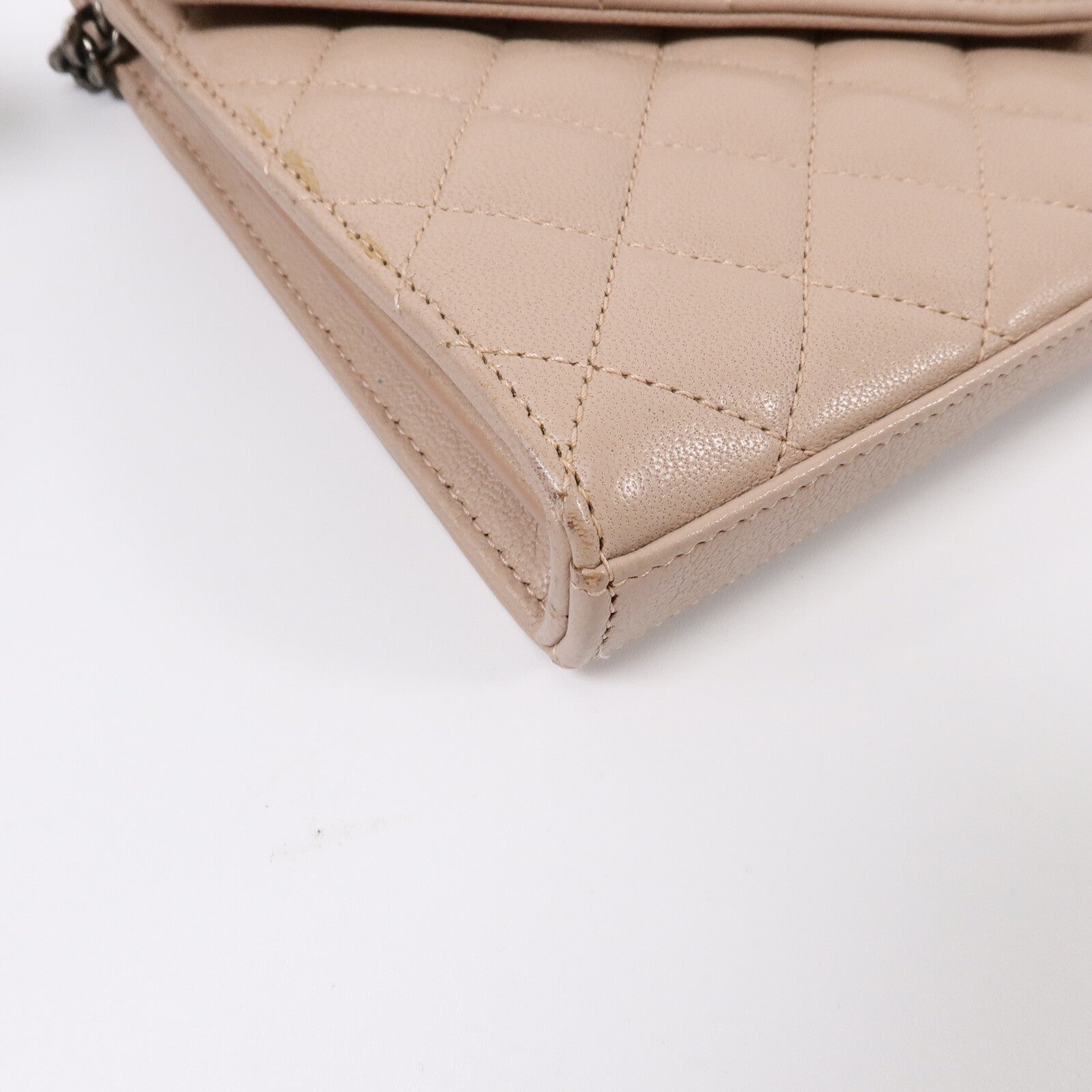 SAINT LAURENT 牛皮皮革Envelope WOC鏈帶肩背袋