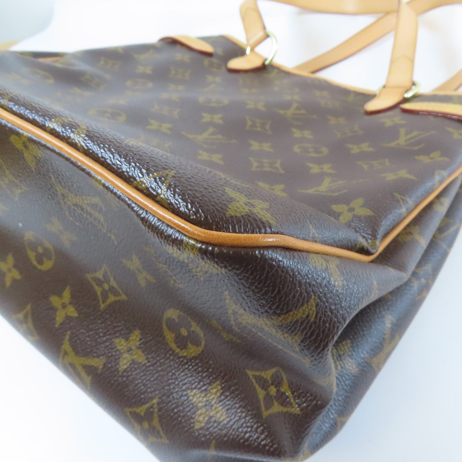 LOUIS VUITTON Monogram Batignolles金扣肩背袋啡色