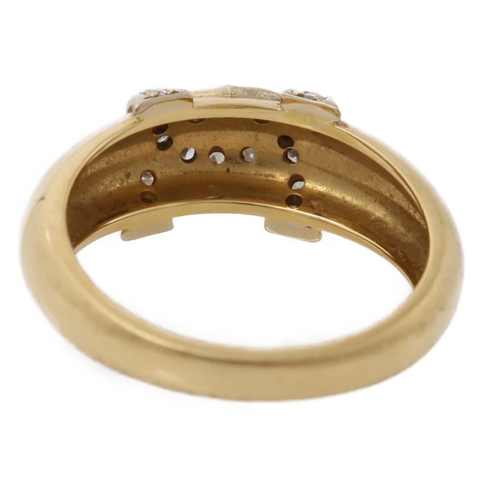 CARTIER 18K玫瑰金2C Diamond Ring鑽石戒指CARTIER#51 US#5.5