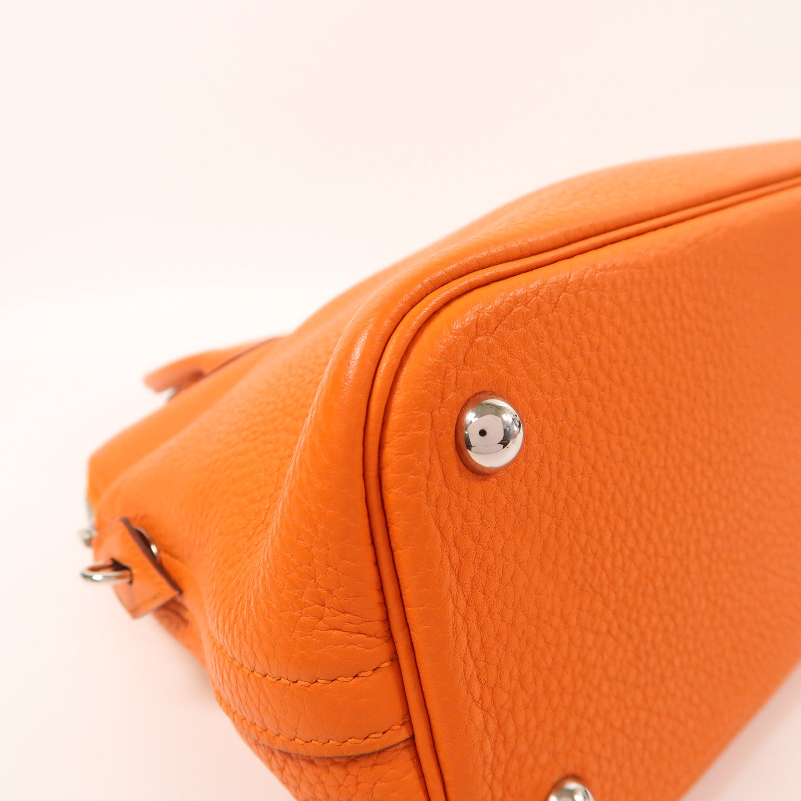 HERMES Clemence皮革Bolide 31銀扣手挽肩背兩用袋