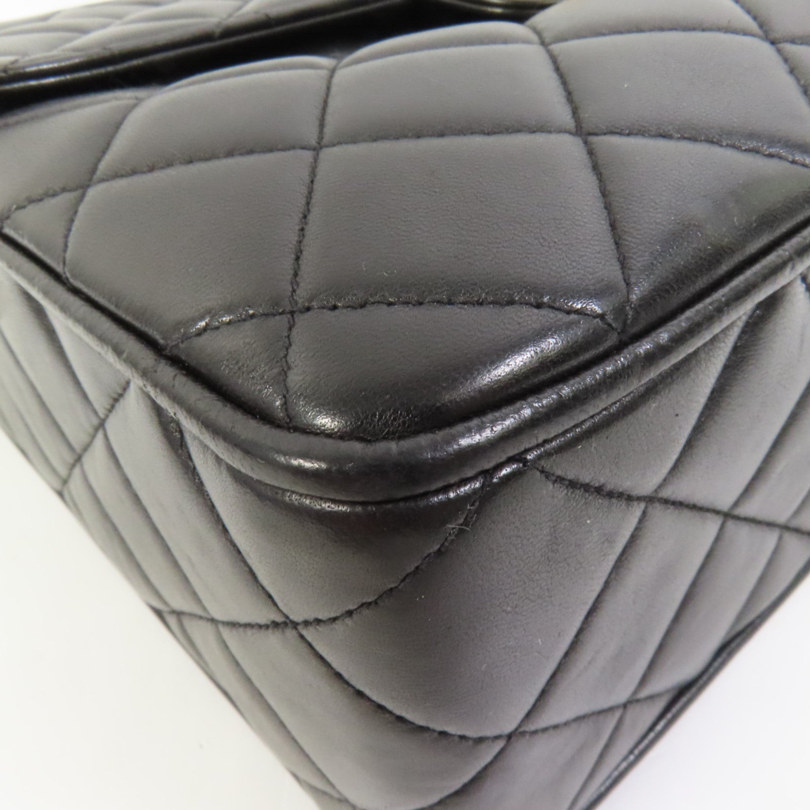 CHANEL 羊皮皮革Vintage Chain Shoulder Bag金扣鏈帶肩背袋