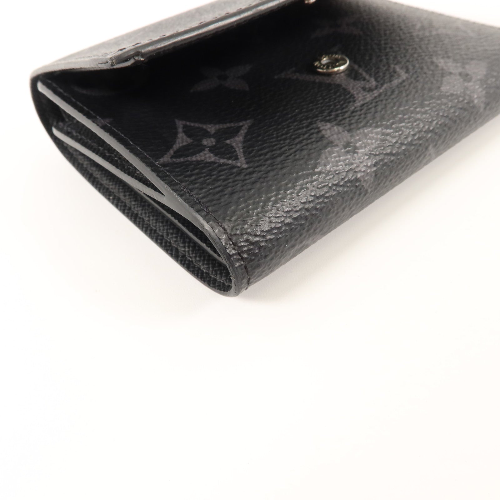 LOUIS VUITTON Monogram Eclipse Victor銀扣錢包