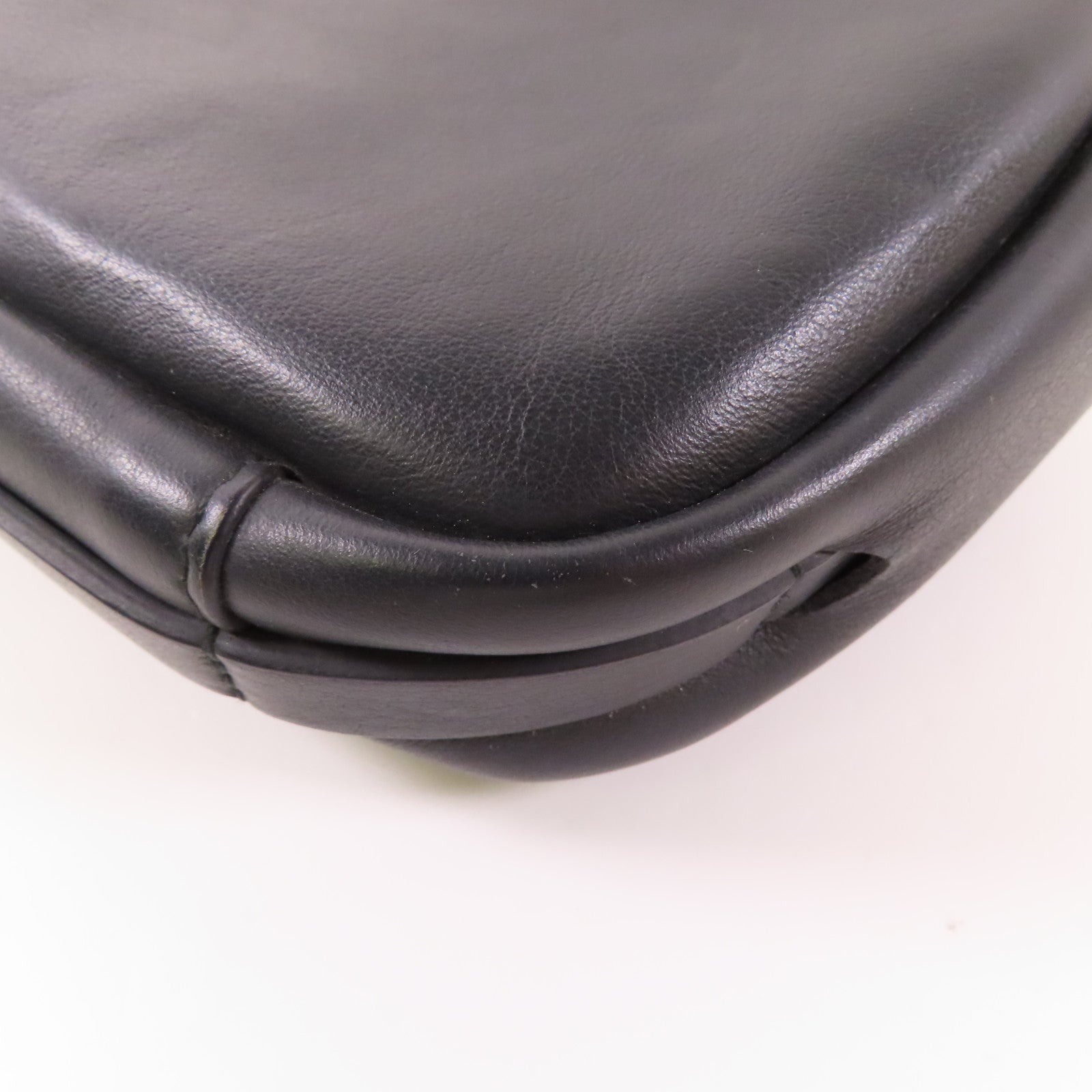 BALENCIAGA SHW Everyday Camera Shoulder Bag 489809 Calfskin Leather Black