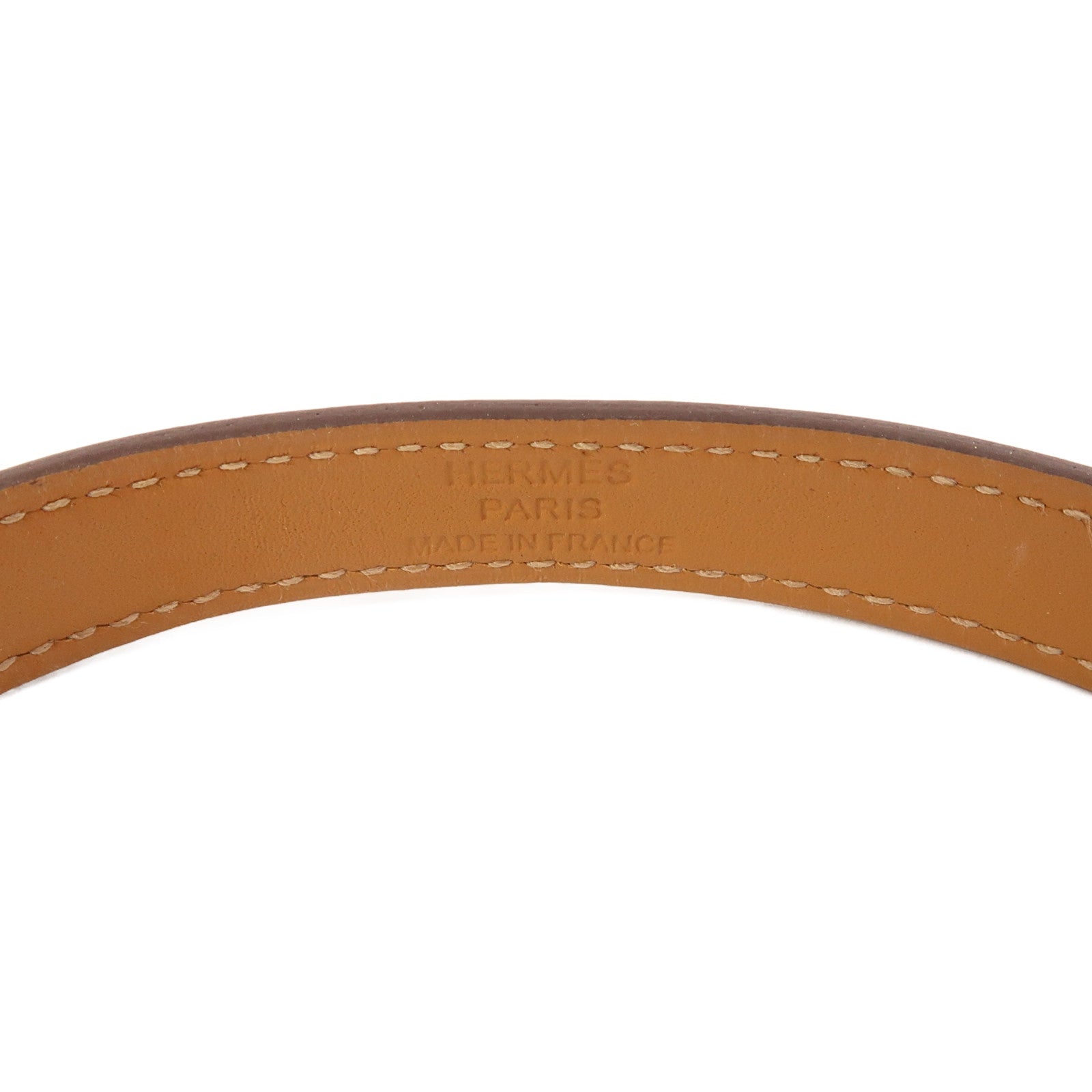 HERMES Epsom皮革Kelly Double Tour T1手鐲Nata