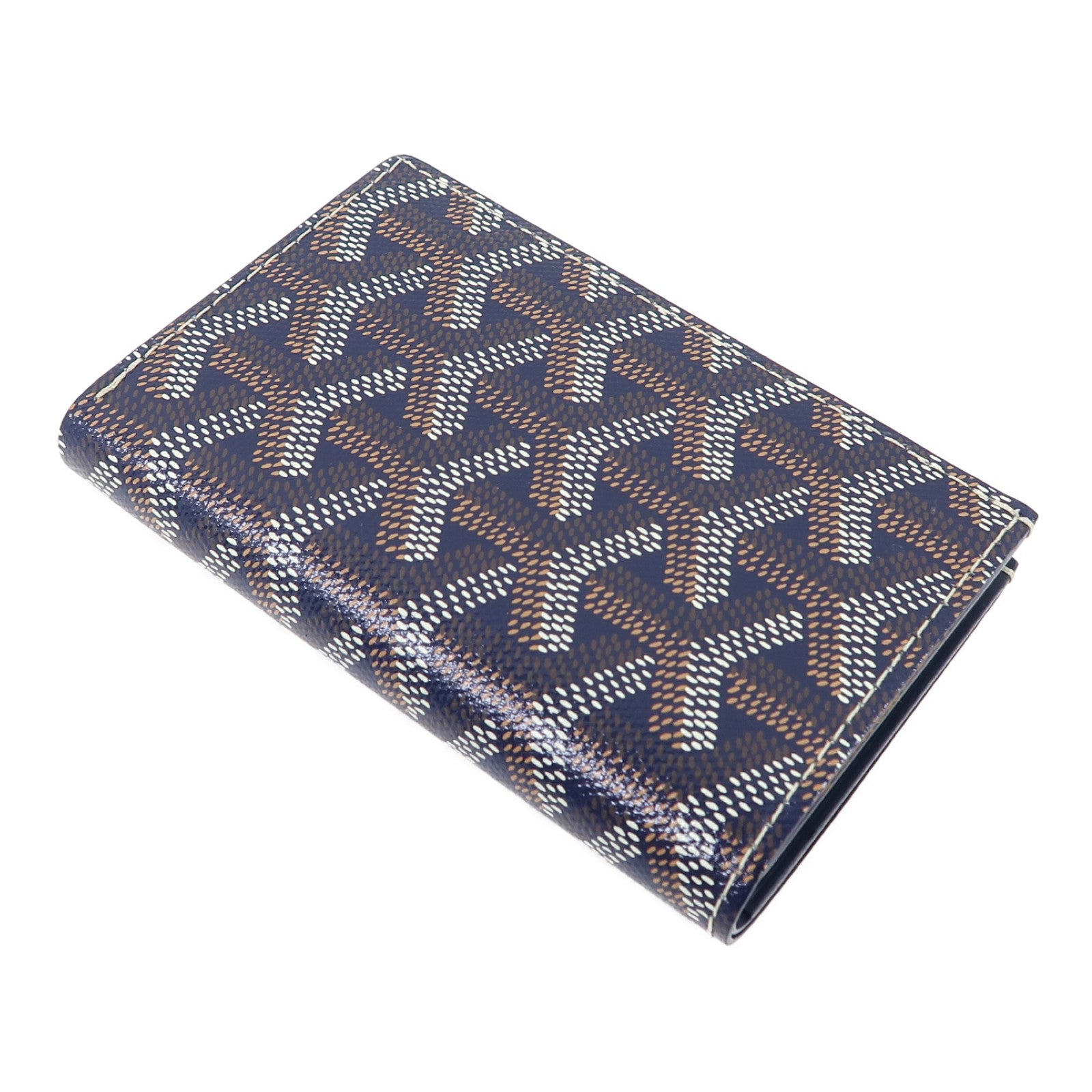 GOYARD 塗層帆布ST Pierre卡片套藍色