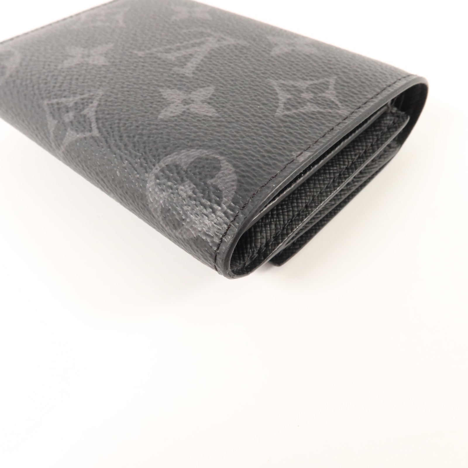 LOUIS VUITTON Monogram Eclipse Victor銀扣錢包