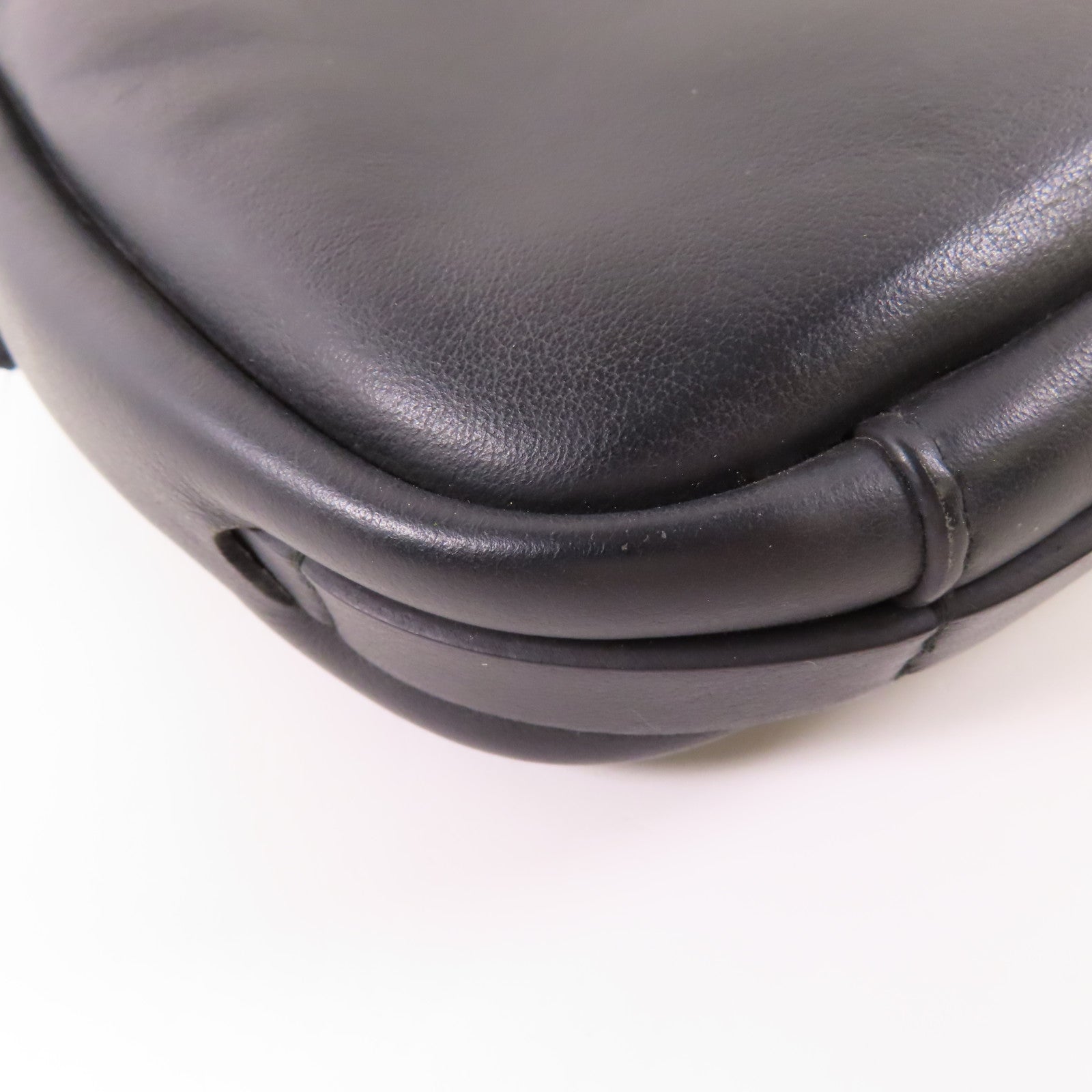 BALENCIAGA SHW Everyday Camera Shoulder Bag 489809 Calfskin Leather Black