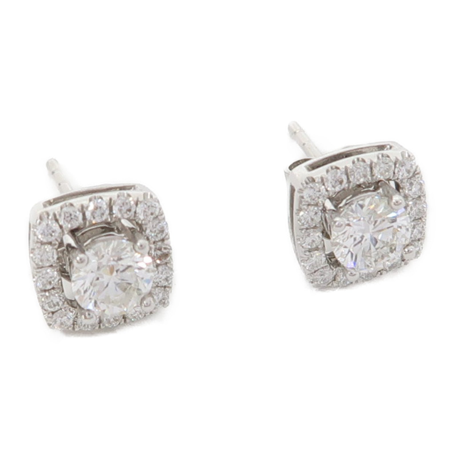 JEWELRY 18K白金Diamond 2.4g 0.31ct鑽石/0.30ct鑽石/0.142ct鑽石耳環