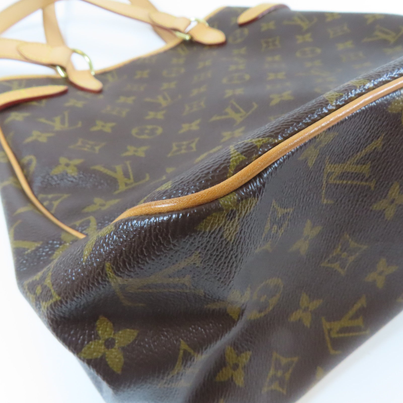 LOUIS VUITTON Monogram Batignolles金扣肩背袋啡色