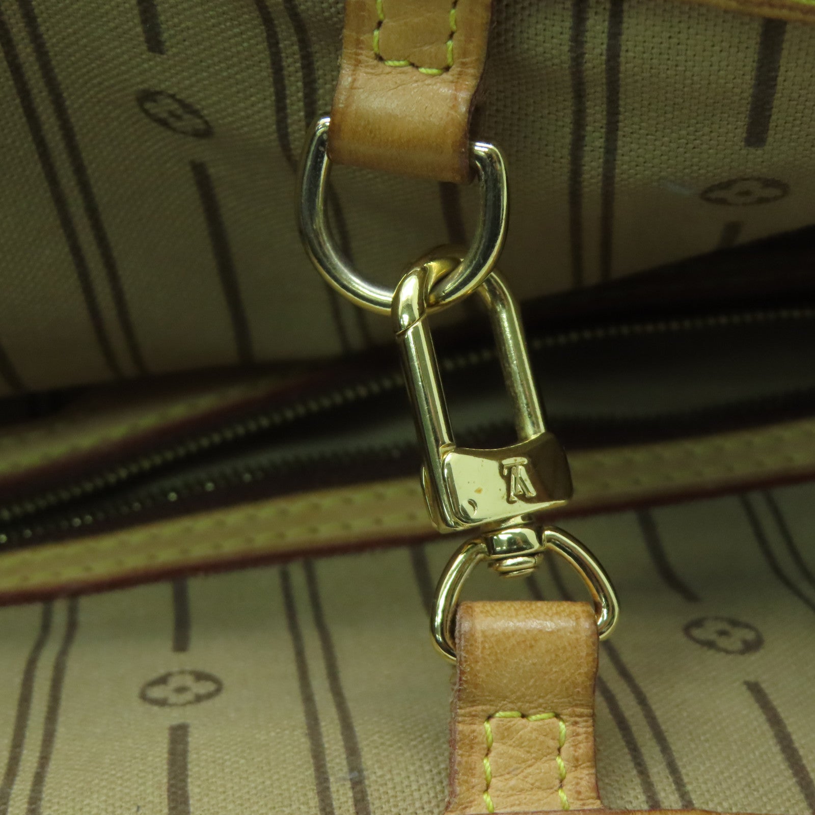 LOUIS VUITTON 【激減優惠】Monogram Delightful MM金扣肩背袋啡色