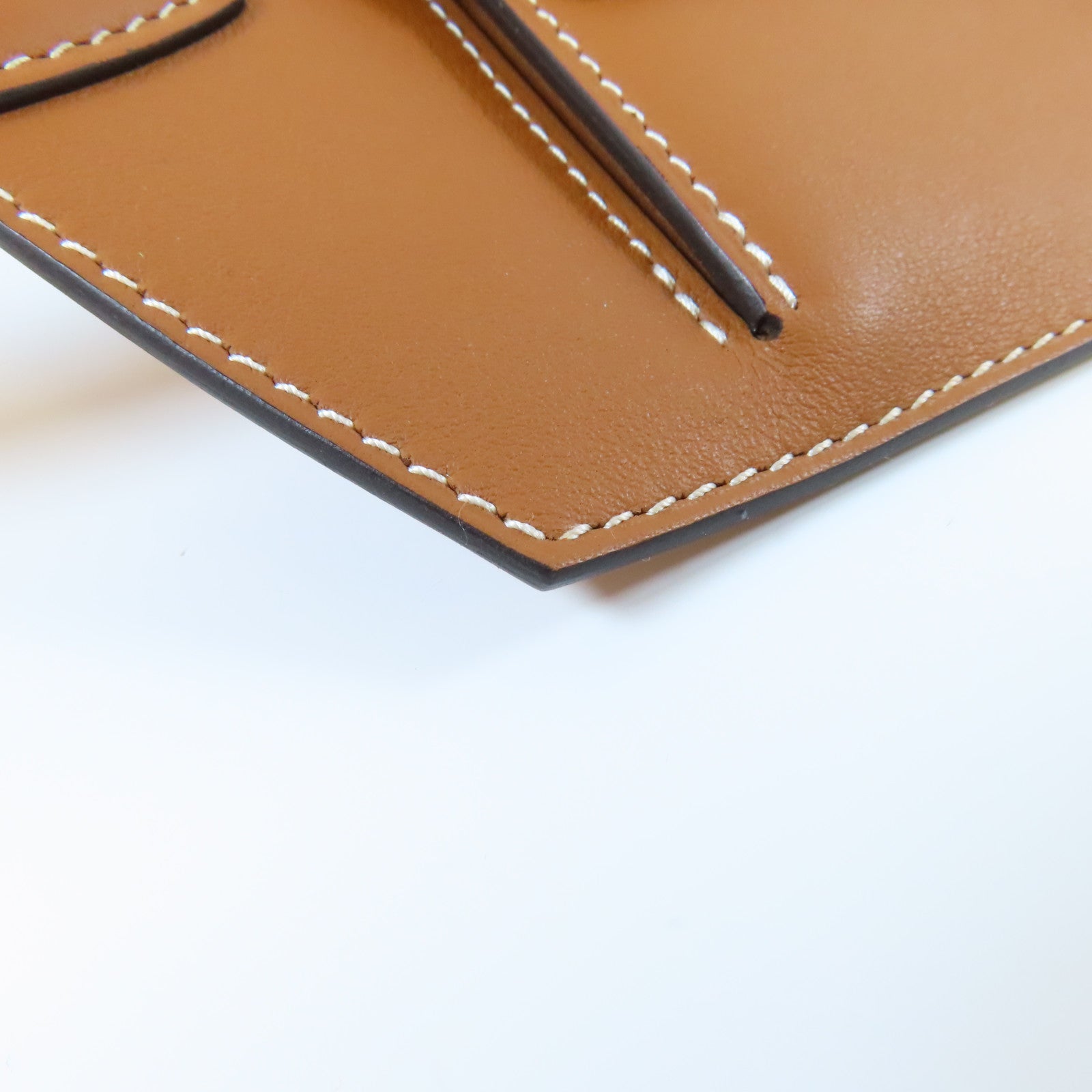 HERMES 【激減優惠】Swift皮革Elan Pocket 24 Belt金扣皮帶金色/經典駝色
