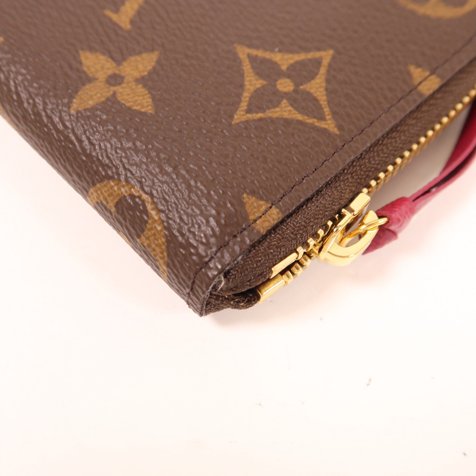 LOUIS VUITTON Monogram Clemence Wallet金扣長錢包棕色