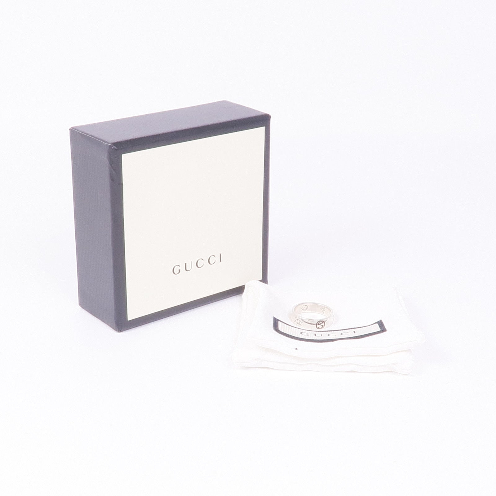GUCCI 925純銀Blind For Love Ring戒指US#5.25