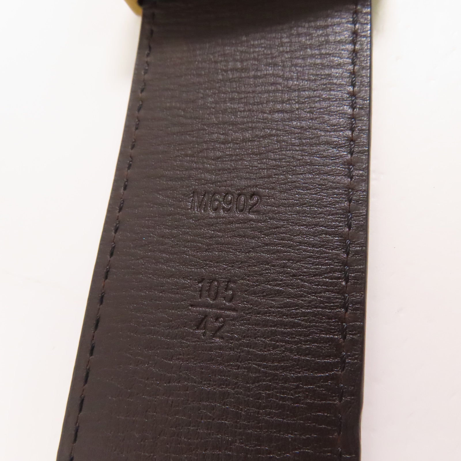 LOUIS VUITTON 牛皮皮革S.T. LV Initials皮帶