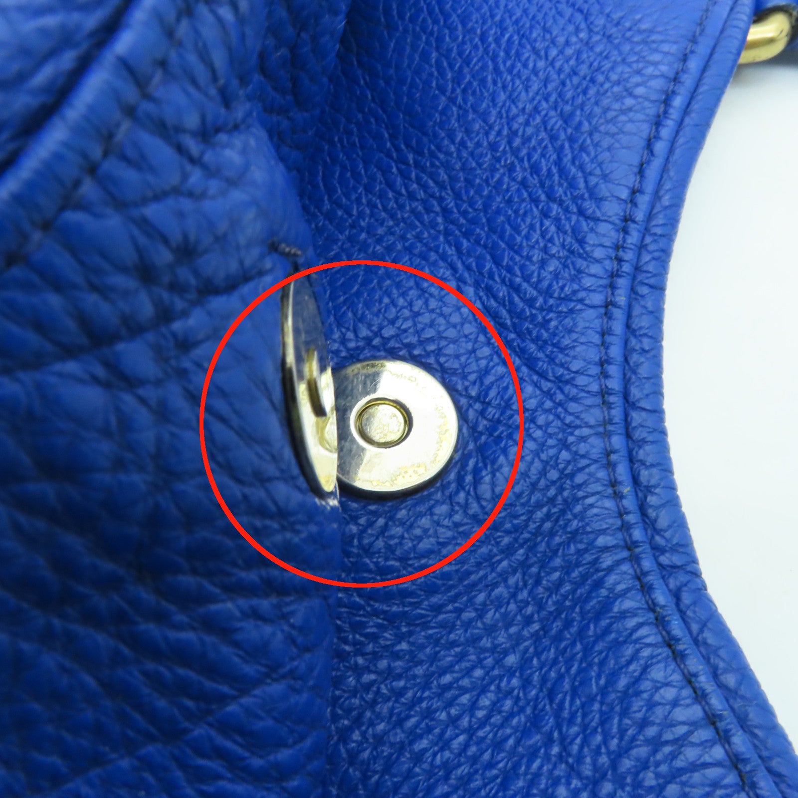 MARC BY MARC JACOBS 牛皮皮革2 Way Shoulder金扣手挽肩背兩用袋藍色