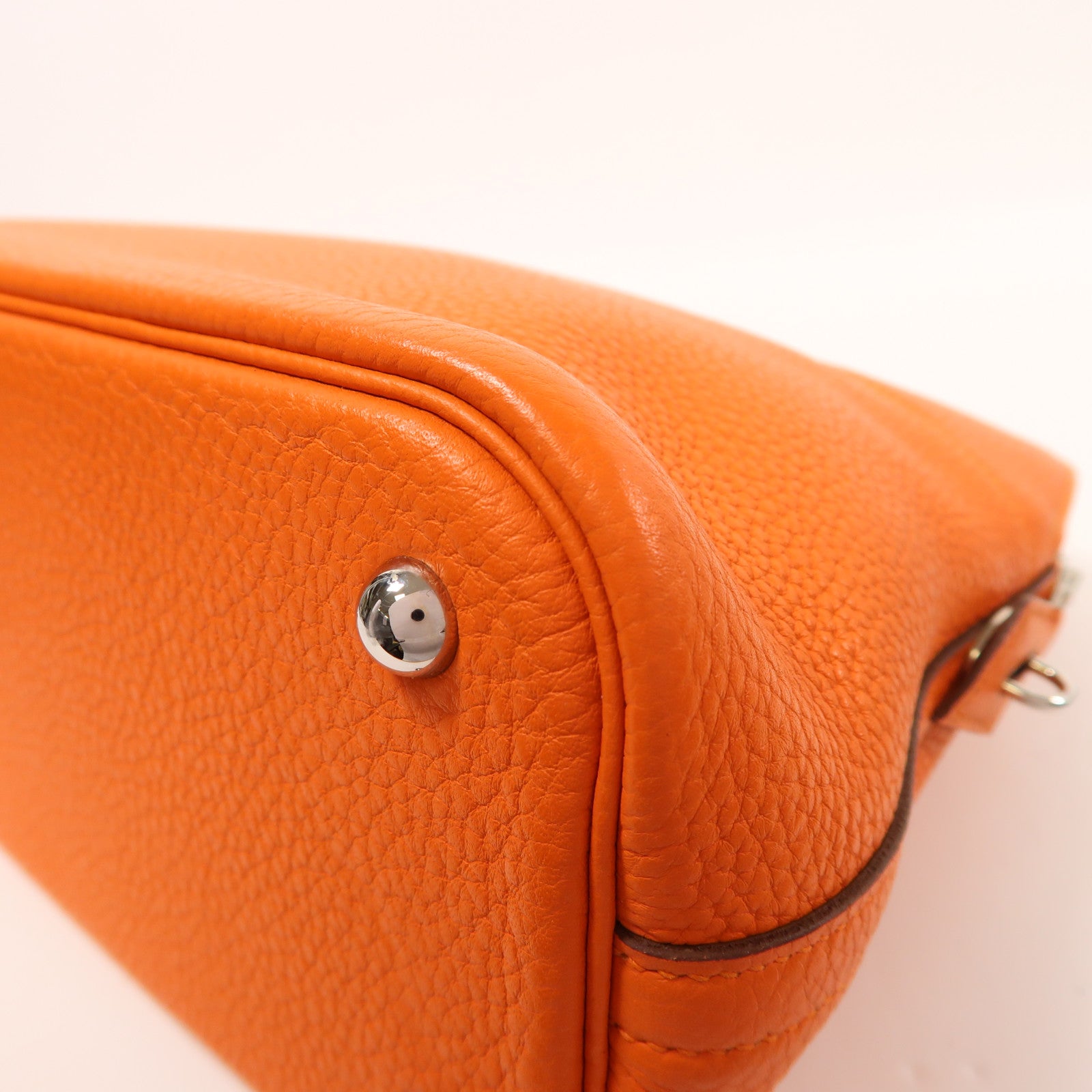 HERMES Clemence皮革Bolide 31銀扣手挽肩背兩用袋