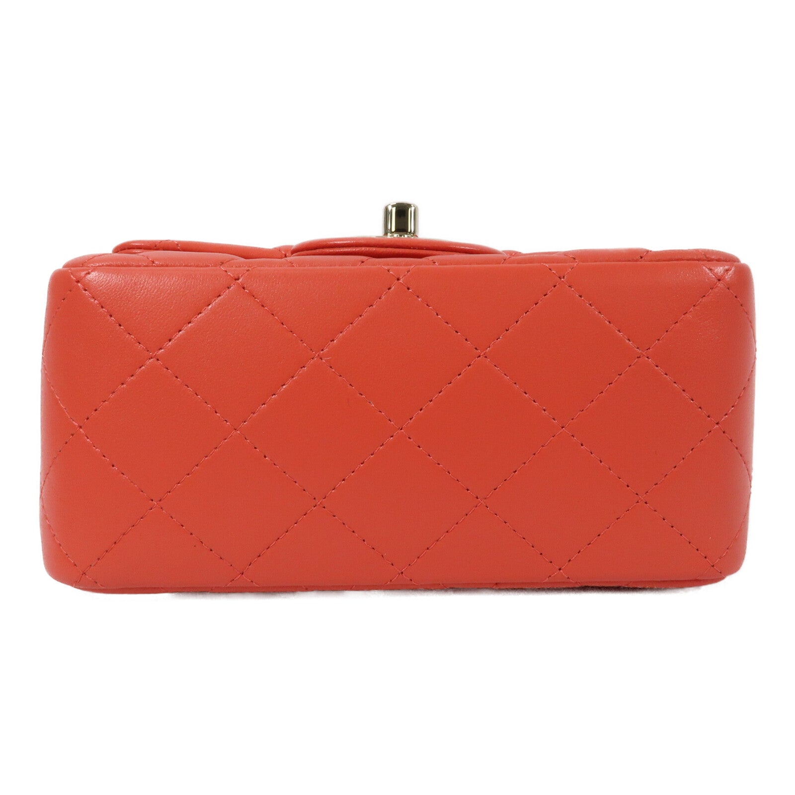 CHANEL 羊皮皮革Mini Classic 17金扣鏈帶肩背袋